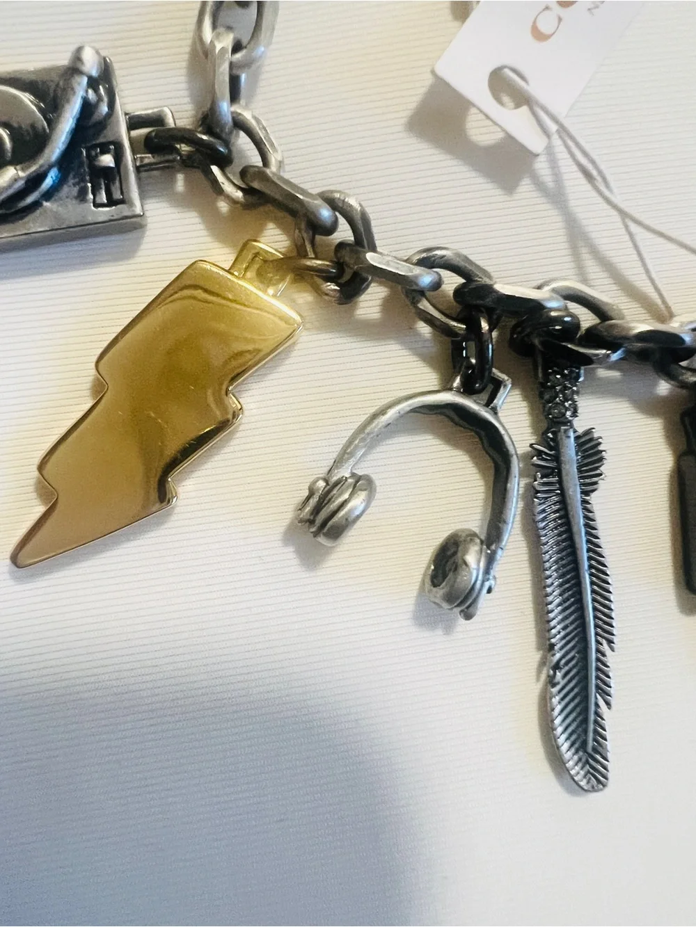 NWT Coach RARE Y2K Found Objects Charm Toggle Closure Bracelet - Sizs Small